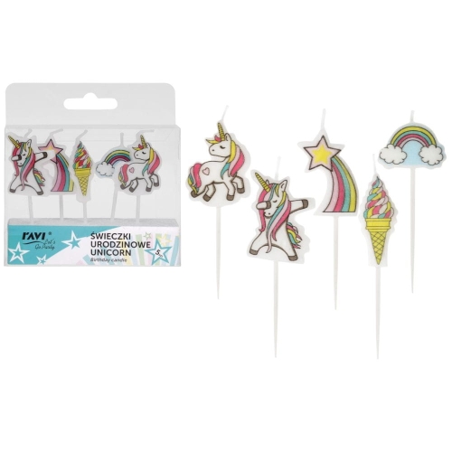 Świeczki urodzinowe UNICORN 5 sztuk RAVI_2 (1).jpg