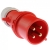 Wtyczka siłowa 16A 3P+Z 400V IP44 PCE SHARK 014-6 – czerwona