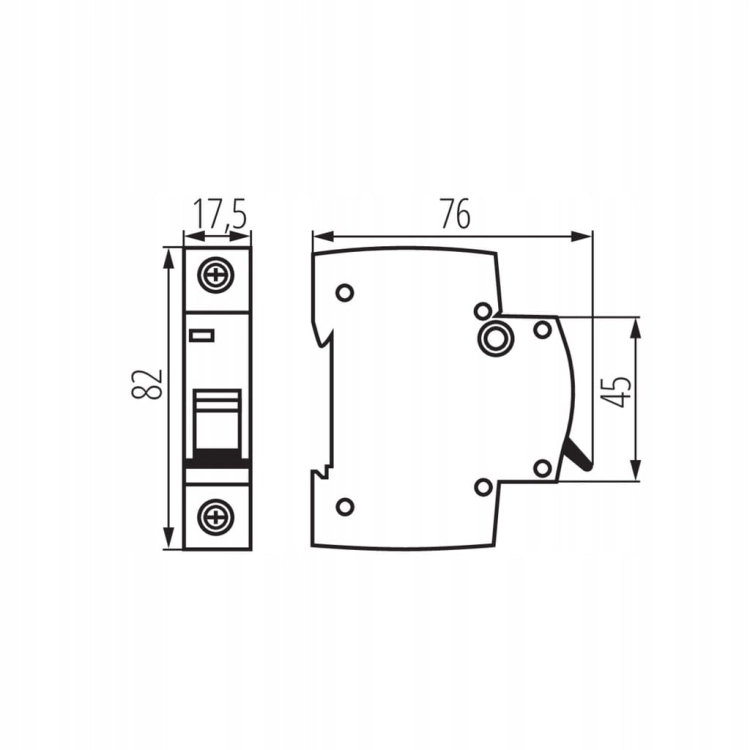 Wyłącznik nadprądowy 1P KMB6-B10/1 10A – zabezpieczenie instalacji