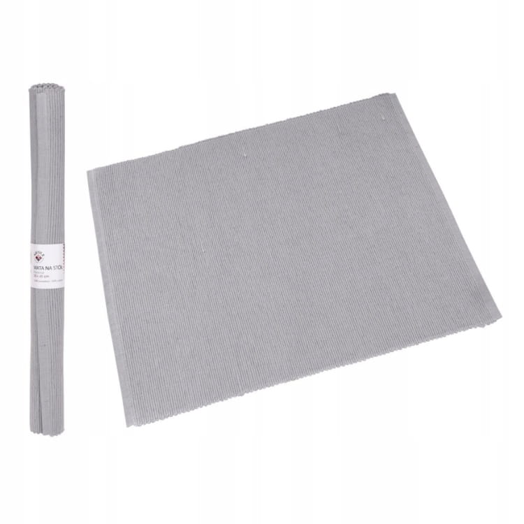 Mata stołowa bawełniana 35x45cm stony grey – elegancka dekoracja stołu