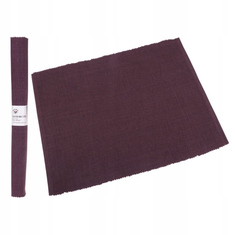 Mata stołowa bawełniana 35x45cm burgund – elegancka dekoracja stołu