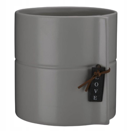 Osłonka ceramiczna ELIZA szara 13 cm Galicja – elegancka i nowoczesna