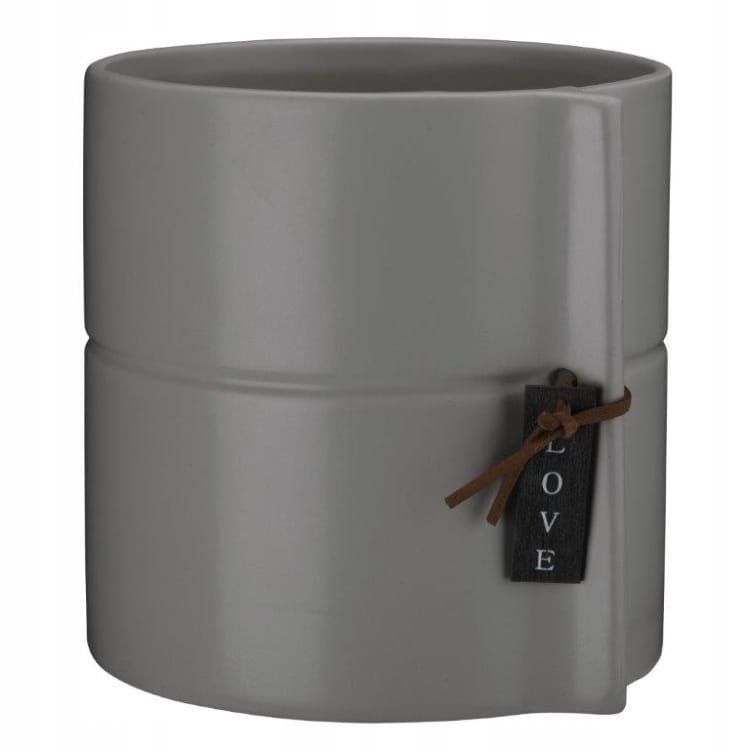 Osłonka ceramiczna ELIZA szara 13 cm Galicja – elegancka i nowoczesna