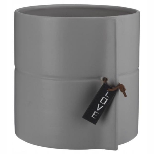 Osłonka ceramiczna ELIZA szara 17 cm – elegancka i minimalistyczna