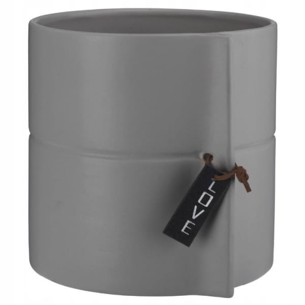 Osłonka ceramiczna ELIZA szara 17 cm – elegancka i minimalistyczna