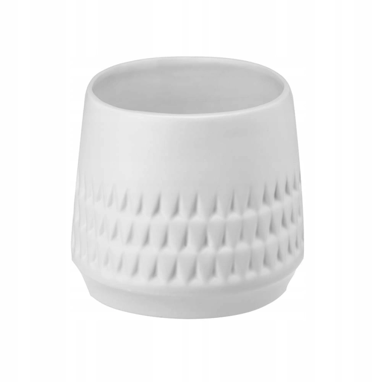 Osłonka ceramiczna IRIS biała 12 cm – nowoczesna dekoracja