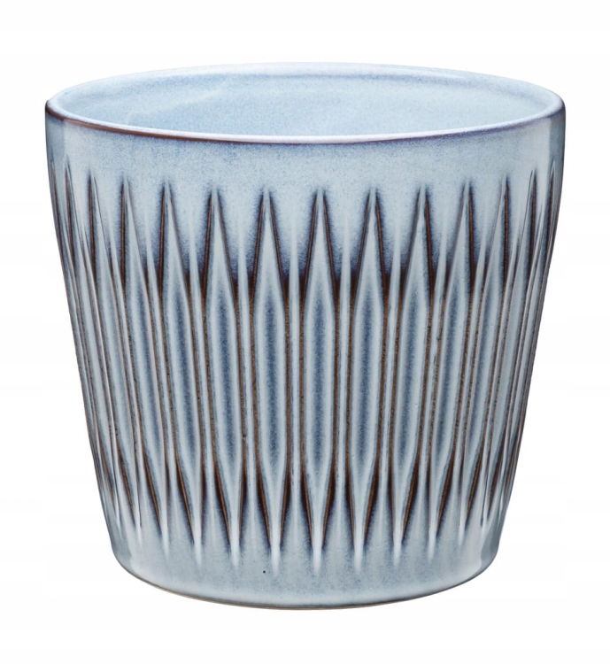 Osłonka ceramiczna OLIMPIA niebieska 14 cm Verdenia – elegancka dekoracja