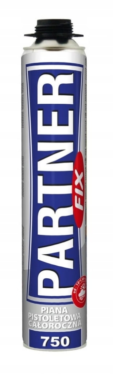Pianka pistoletowa PARTNER FIX 750 ml – montaż, izolacja, uszczelnianie