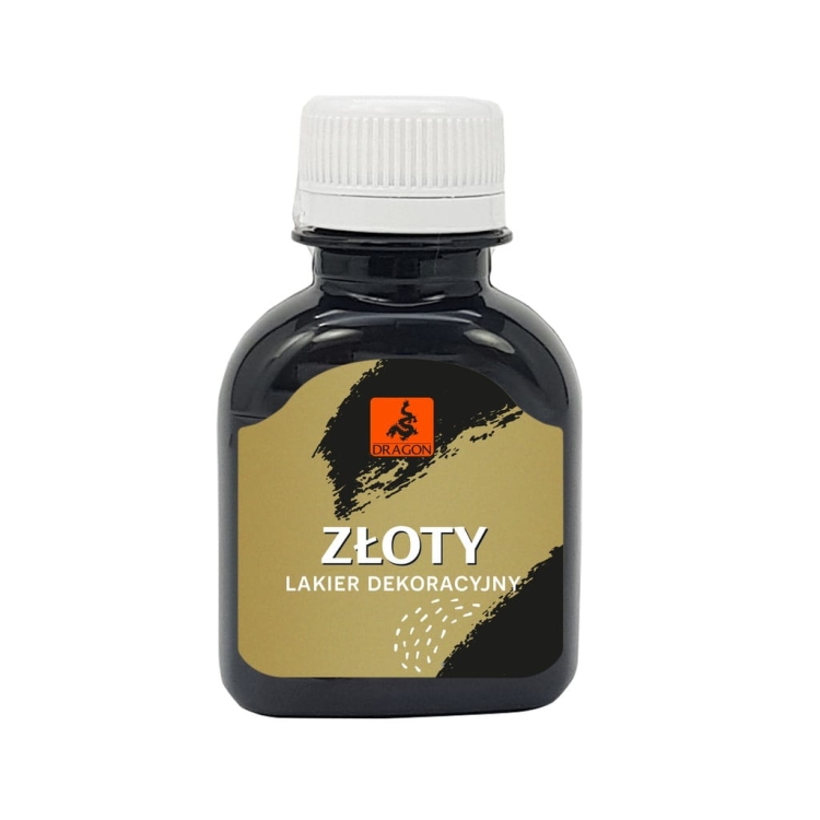 Lakier dekoracyjny Złotol 80 ml – złoty metaliczny, szybkoschnący