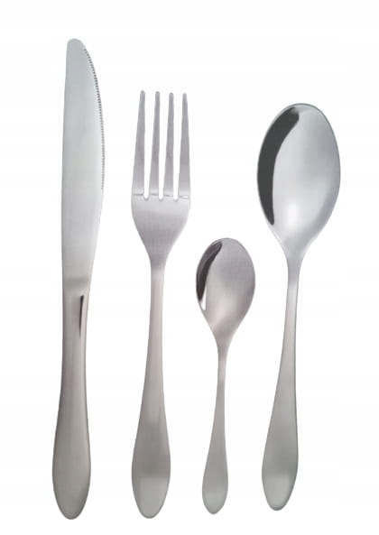 Komplet sztućców Ambition Smooth 24 el. ze stali nierdzewnej – na 6 osób