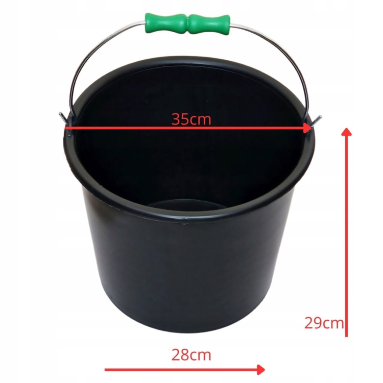 Wiadro budowlane plastikowe 20L – wytrzymałe i uniwersalne