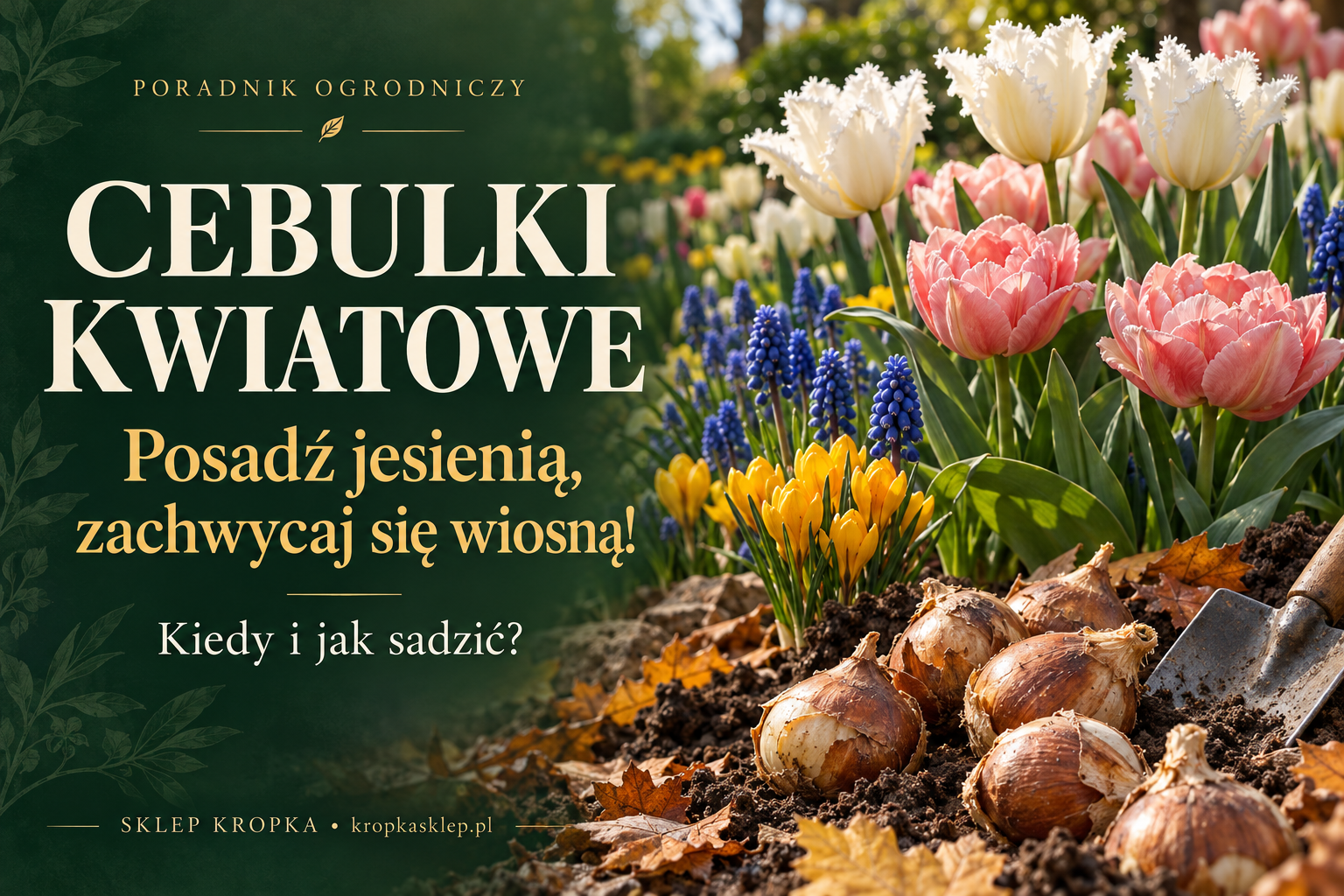 Posadź jesienią, zachwycaj się wiosną! Jak wybrać i sadzić cebulki kwiatowe?